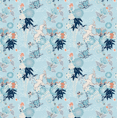 Blackout roller blind Blue nature