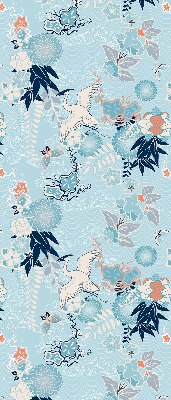 Blackout roller blind in blue nature