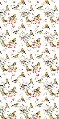 Blackout roller blind for window Birds on the branches