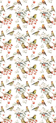 Blackout roller blind for window Birds on the branches