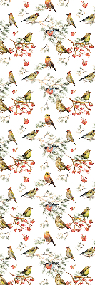 Blackout roller blind for window Birds on the branches