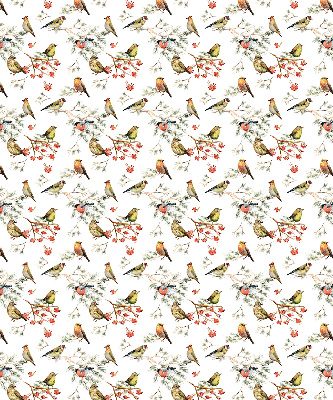 Blackout roller blind for window Birds on the branches