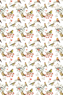 Blackout roller blind for window Birds on the branches