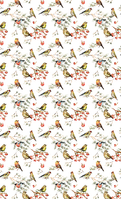 Blackout roller blind for window Birds on the branches