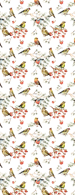 Blackout roller blind for window Birds on the branches