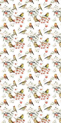 Blackout roller blind for window Birds on the branches