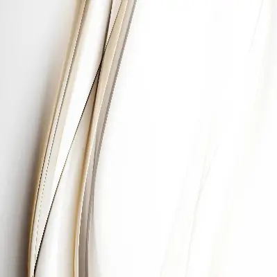 Fabric roller blind for window wave pattern on a white background