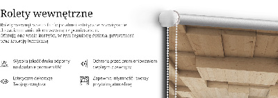 Blackout roller blind 3d wooden hole