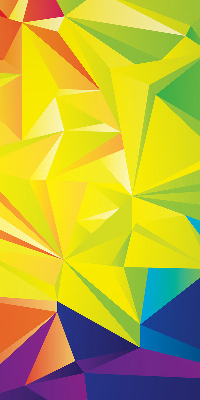 Blackout roller blind for window Colorful origami pattern