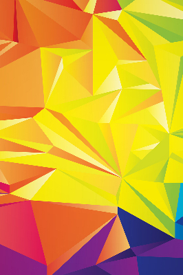 Blackout roller blind for window Colorful origami pattern