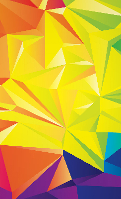 Blackout roller blind for window Colorful origami pattern