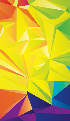Blackout roller blind for window Colorful origami pattern