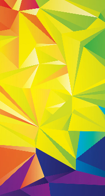 Blackout roller blind for window Colorful origami pattern