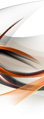 Fabric roller blind for window Orange line pattern