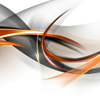 Fabric roller blind for window Orange line pattern