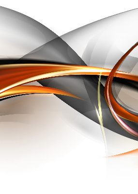 Fabric roller blind for window Orange line pattern