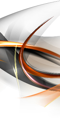 Fabric roller blind for window Orange line pattern