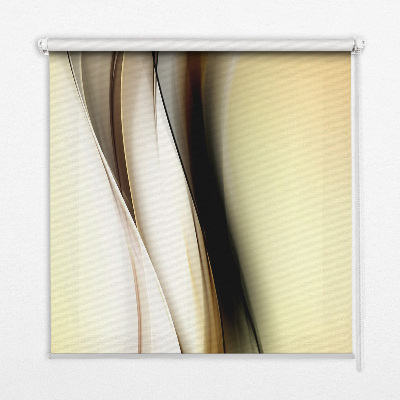 Blackout roller blind Yellow abstraction