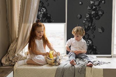 Fabric roller blind for window Falling lumps
