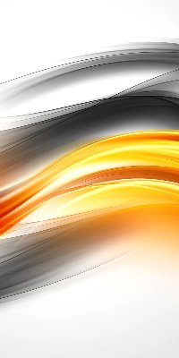 Blackout roller blind Orange waves
