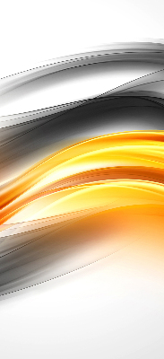 Blackout roller blind Orange waves