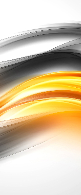 Blackout roller blind Orange waves