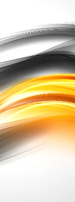 Blackout roller blind Orange waves