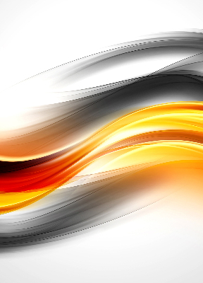 Blackout roller blind Orange waves