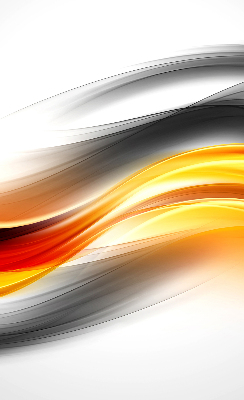 Blackout roller blind Orange waves