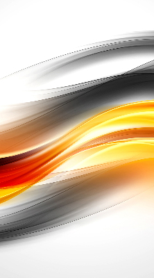 Blackout roller blind Orange waves