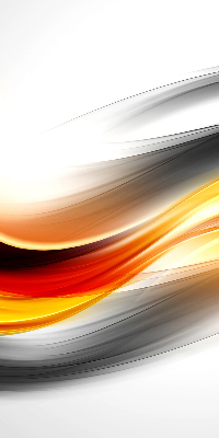 Blackout roller blind Orange waves
