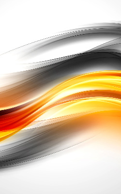 Blackout roller blind Orange waves