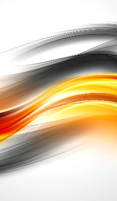 Blackout roller blind Orange waves