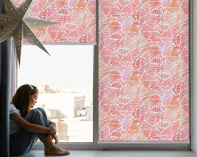 Blackout roller blind for window Striped triangles