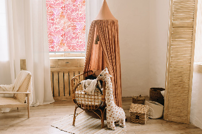 Blackout roller blind for window Striped triangles