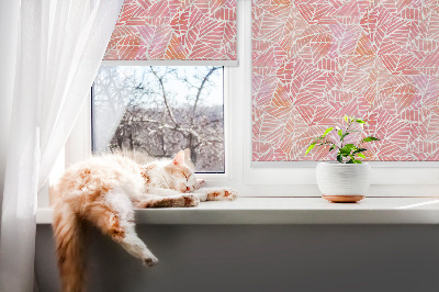 Blackout roller blind for window Striped triangles