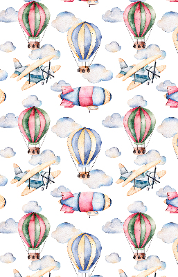 Fabric roller blind for window Airships and balloons