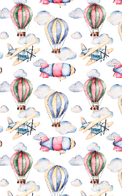 Fabric roller blind for window Airships and balloons