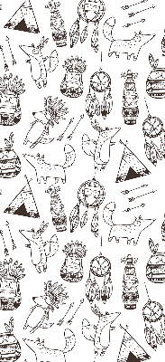 Blackout roller blind Drawn pictures