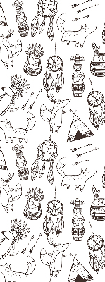 Blackout roller blind Drawn pictures
