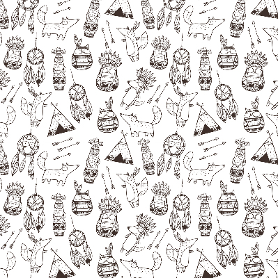 Blackout roller blind Drawn pictures