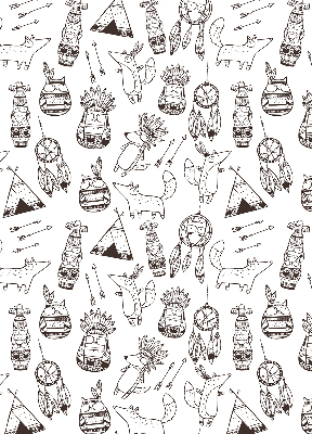 Blackout roller blind Drawn pictures