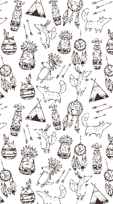 Blackout roller blind Drawn pictures