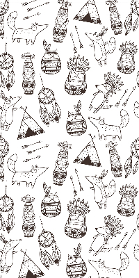 Blackout roller blind Drawn pictures