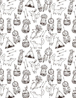 Blackout roller blind Drawn pictures