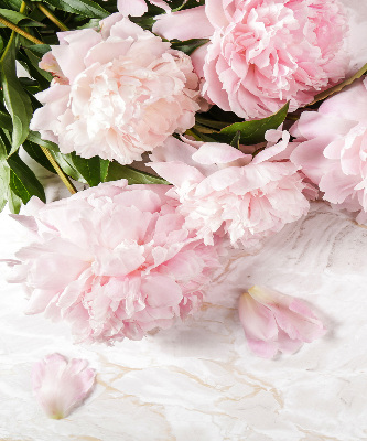 Fabric roller blind for window Flowers