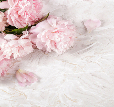 Fabric roller blind for window Flowers