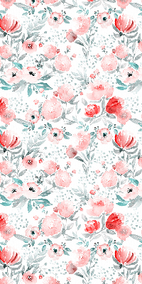 Blackout roller blind for window Pink poppy