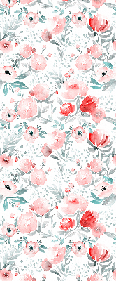Blackout roller blind for window Pink poppy
