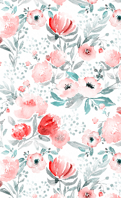 Blackout roller blind for window Pink poppy